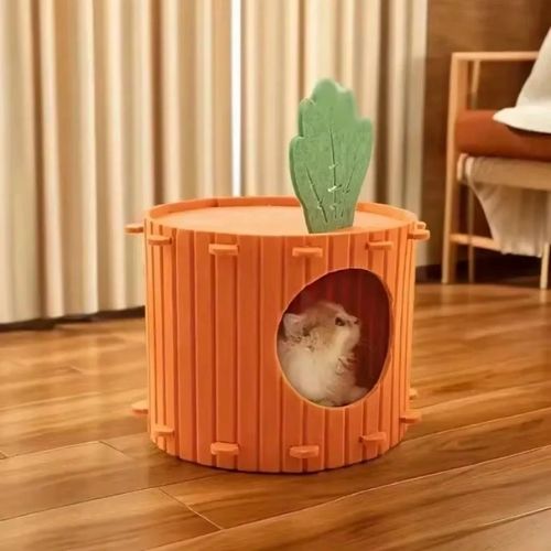 cabane pour chat carotte - Happy minet