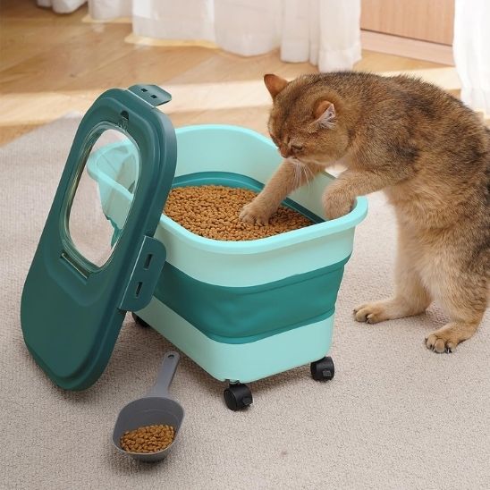conteneur Ă croquettes pliable - Happy minet