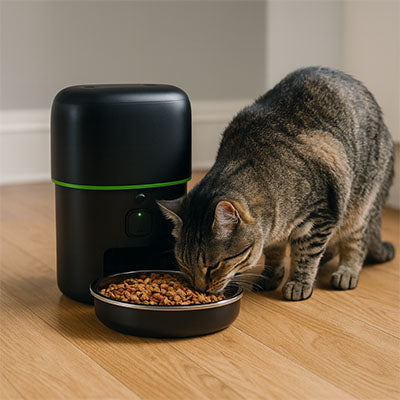 distributeur-de-croquettes-chat-contrôlable