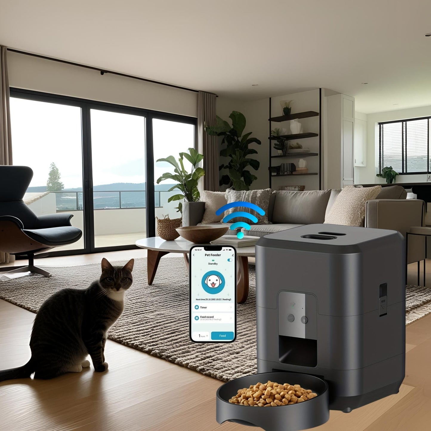 distributeur-de-croquettes-pour-chat-noir-wifi