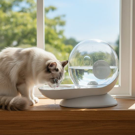 distributeur eau chat escargot