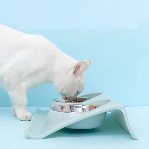 double gamelle chat | ANTI RENVERSEMENT - Happy minet
