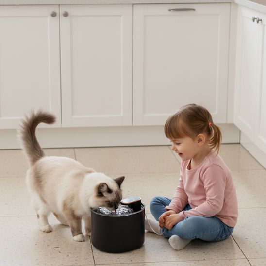 fontaine-a-eau-pour-chat-noir-moderne