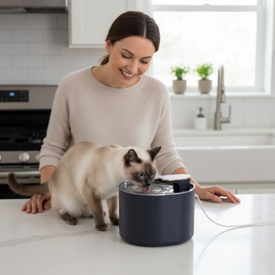 fontaine-a-eau-pour-chat-pratique-noir