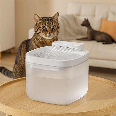 fontaine-eau-chat-blanc-sourcevive