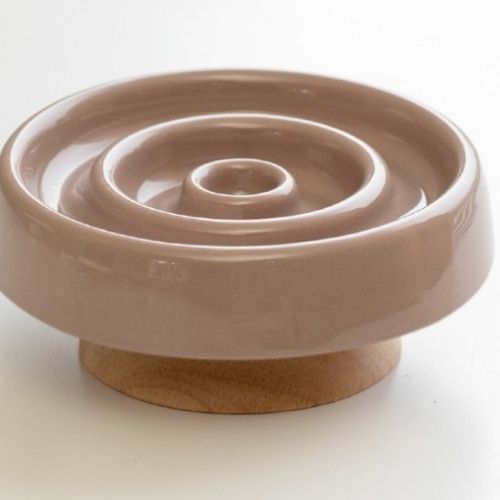 gamelle anti-glouton brun clair