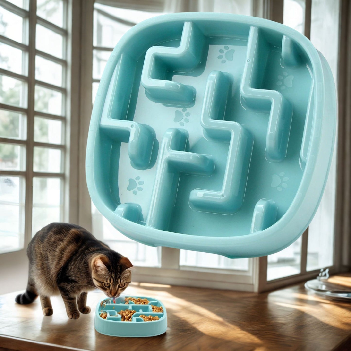 gamelle-anti-glouton-chat-bleu-labyrinthe
