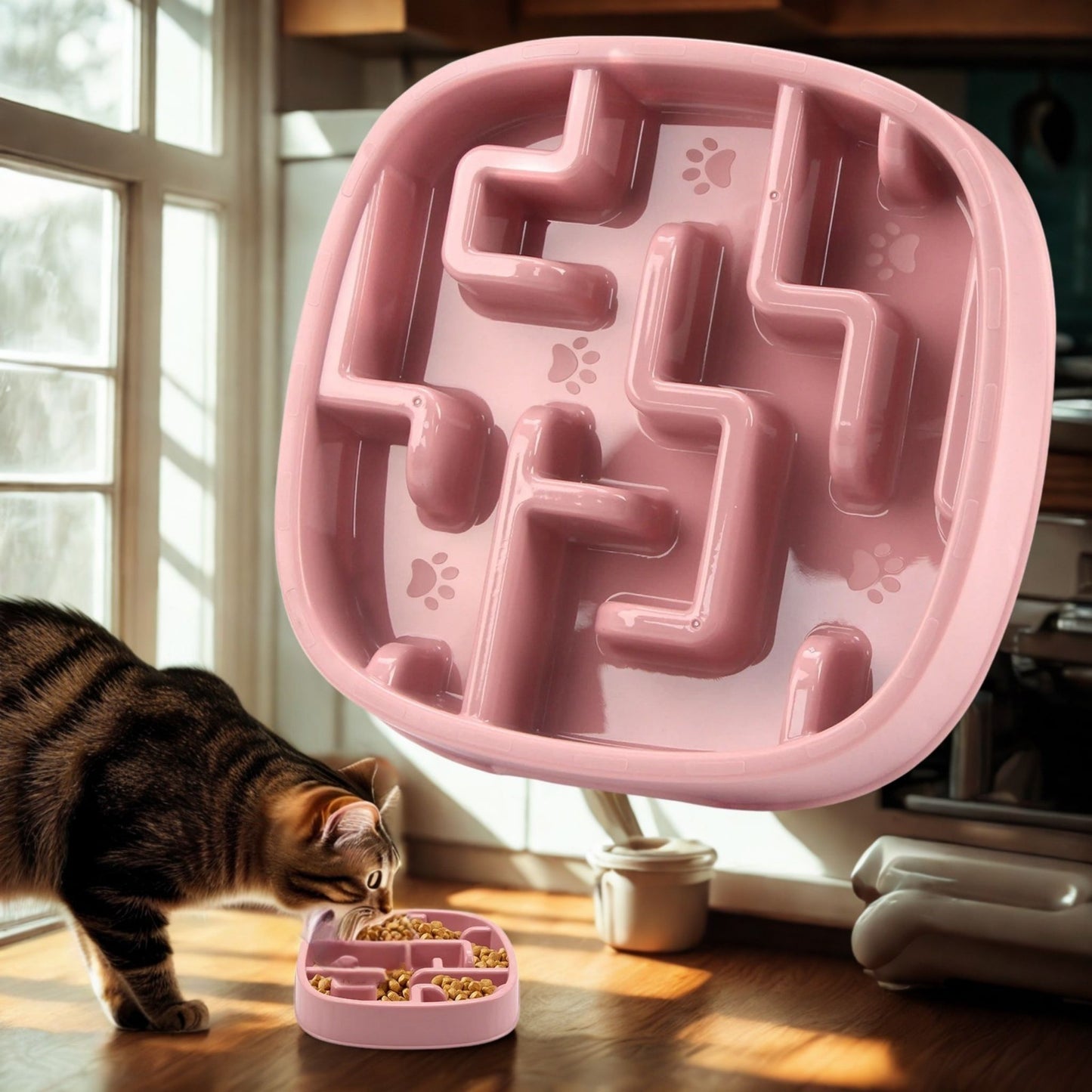 gamelle-anti-glouton-chat-rose-labyrinthe