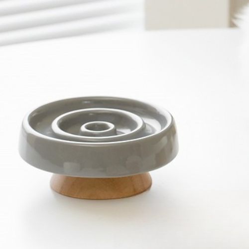 gamelle anti-glouton grise