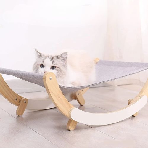 hamac chat en bois Ă bascule - Happy minet