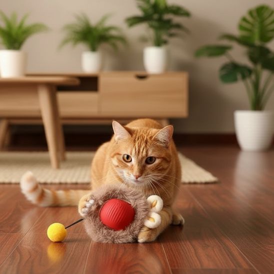 jouet-pour-chat-balle-rouge