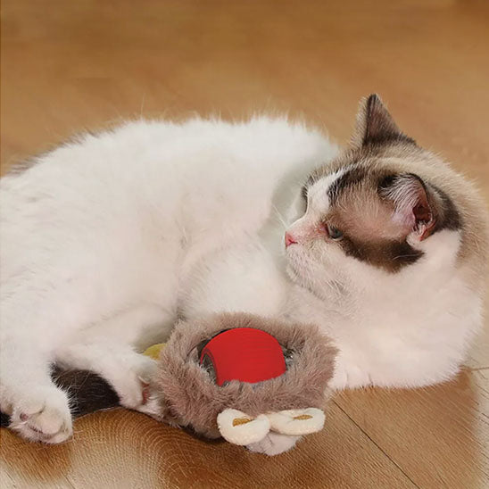 jouet-pour-chat-lapin-balle-rouge