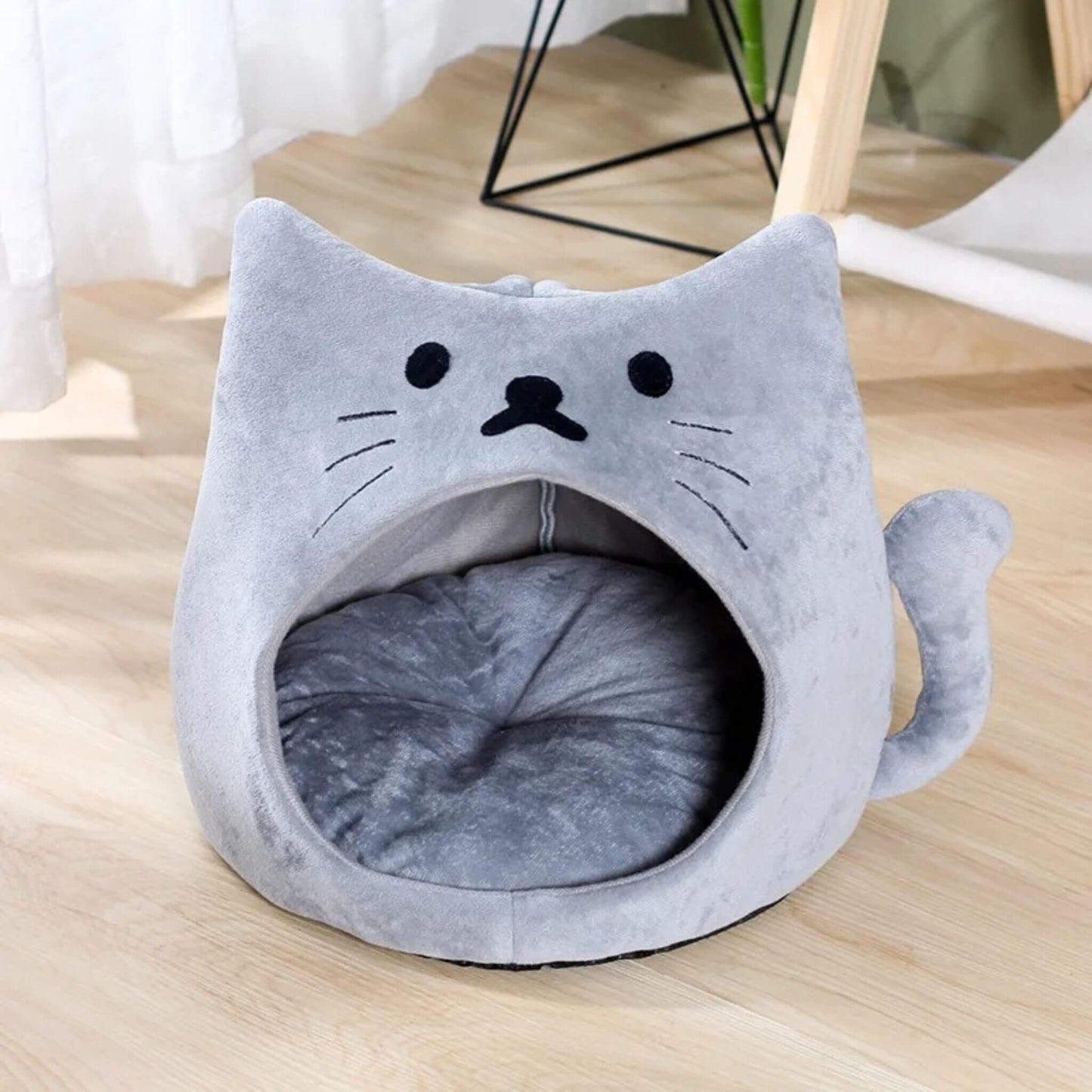 niche-pour-chaton-grise