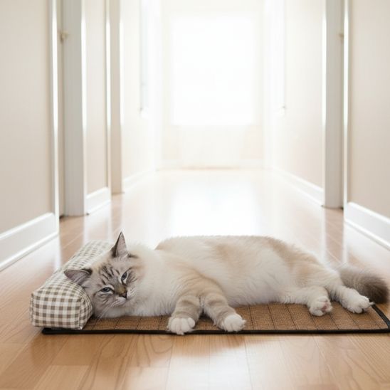 tapis-rafraichissant-chat-confortable-rotin