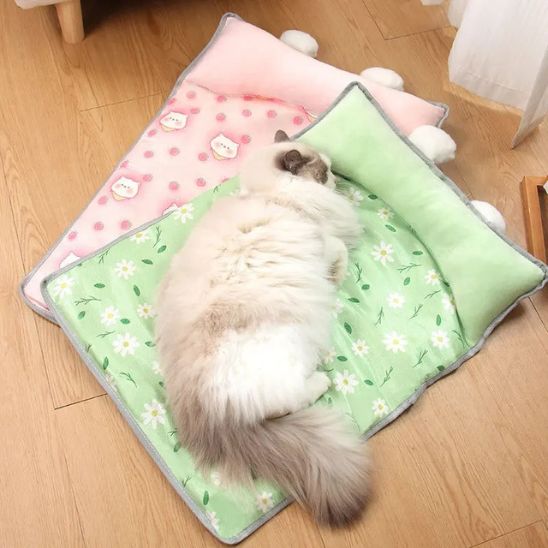 tapis-rafraichissant-chat-vert