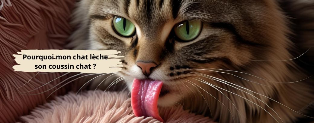 Pourquoi mon chat lèche son coussin chat 