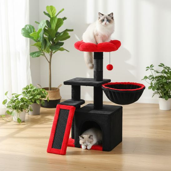 arbre a chat fleur multichats