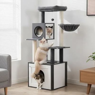 arbre à chat avec litière idéal