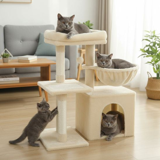arbre a chat modulable pivotant
