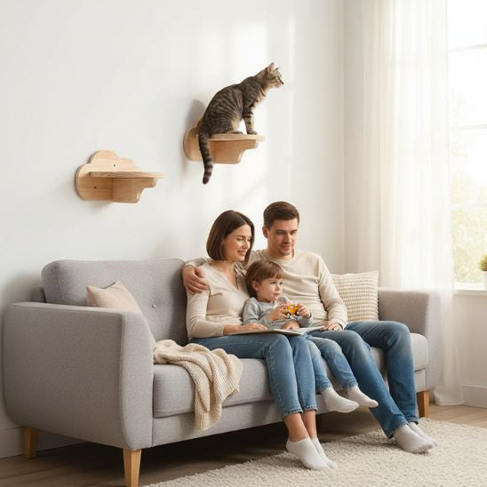 Arbre a chat nuage moderne