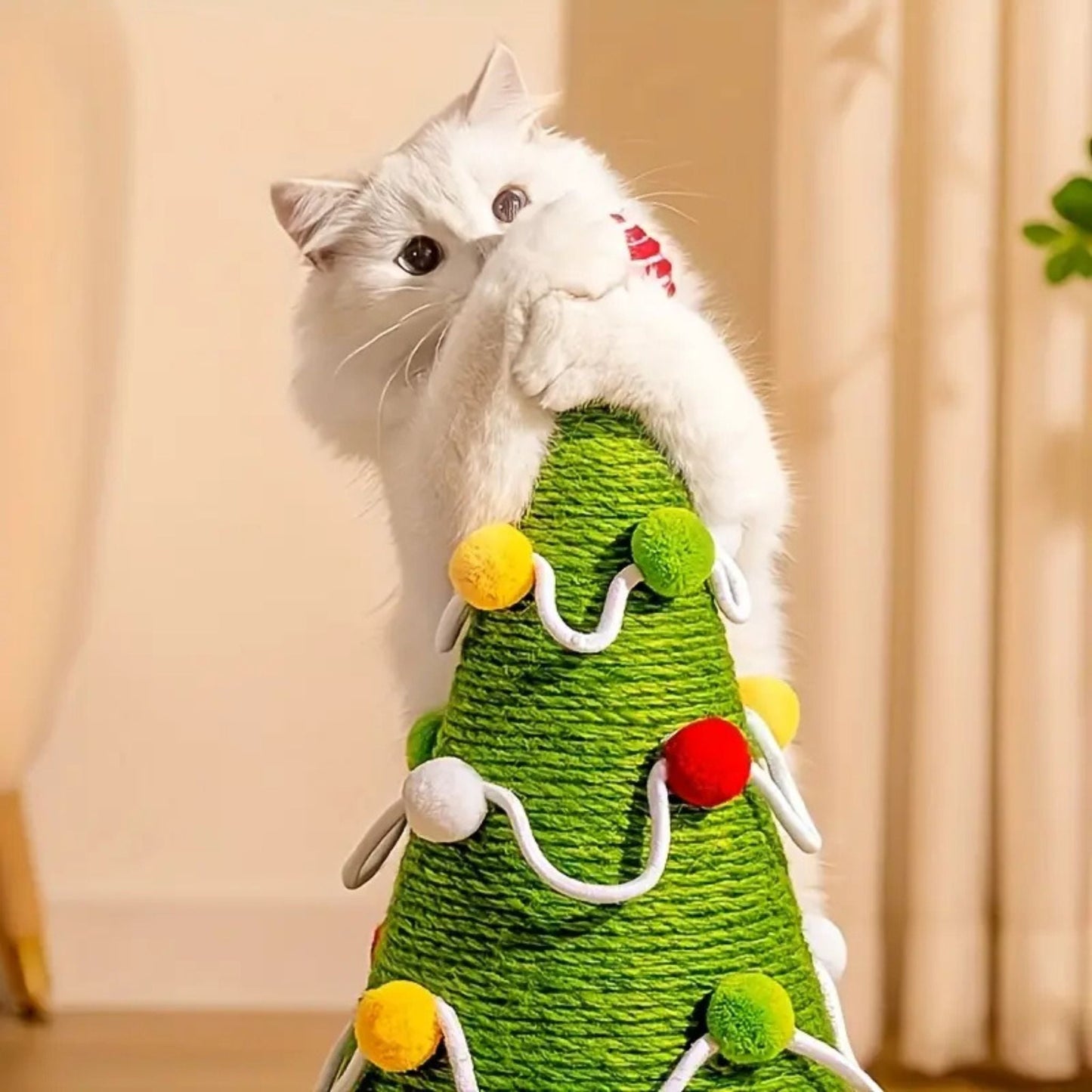 arbre a chat sapin de noel amusant
