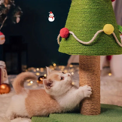 arbre a chat sapin de noel sisal
