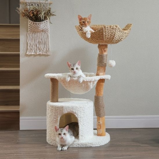 arbre a chat scandinave reposant