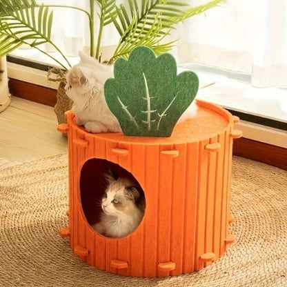 cabane pour chat carotte - Happy minet