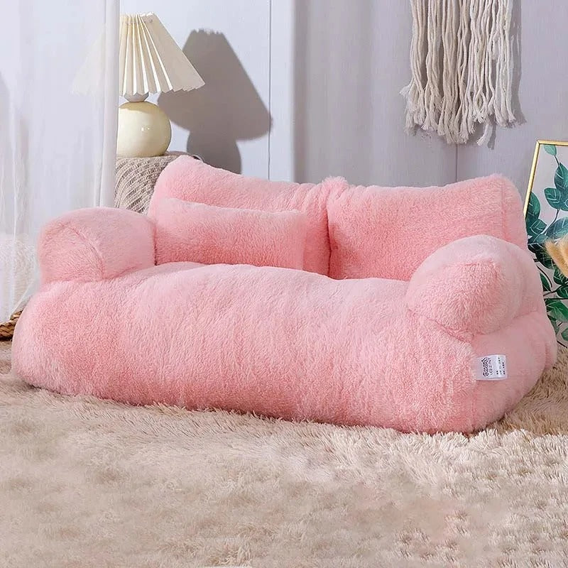 canapé-pour-chat-rose-doux