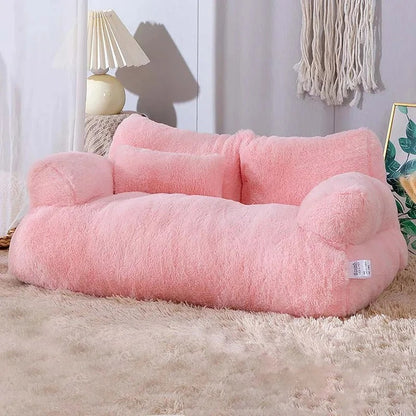 canapé-pour-chat-rose-doux