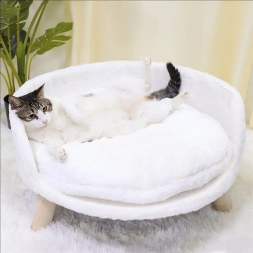 canapé pour chat surélevé luxe - Happy minet