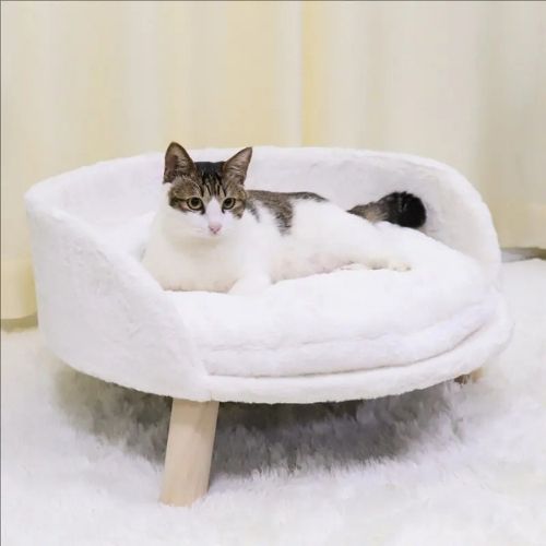 canapé pour chat surélevé luxe - Happy minet