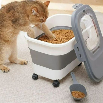 conteneur à croquettes pliable - Happy minet