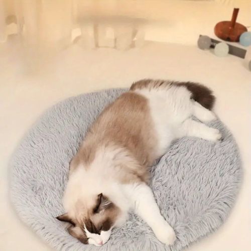 coussin à chat rond doux - Happy minet