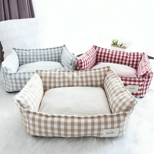coussin chat vichy - Happy minet