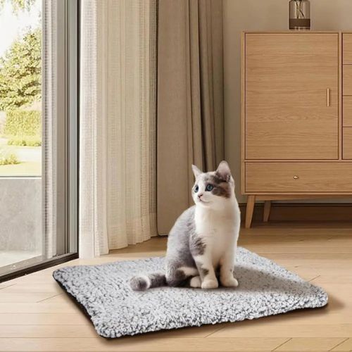 coussin chauffant chat doux - Happy minet