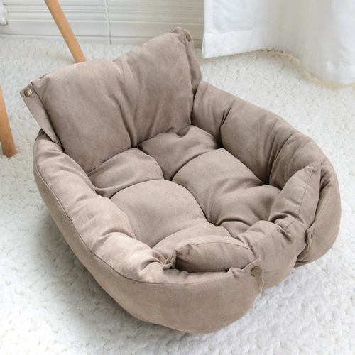 coussin pour chat multifonction marron