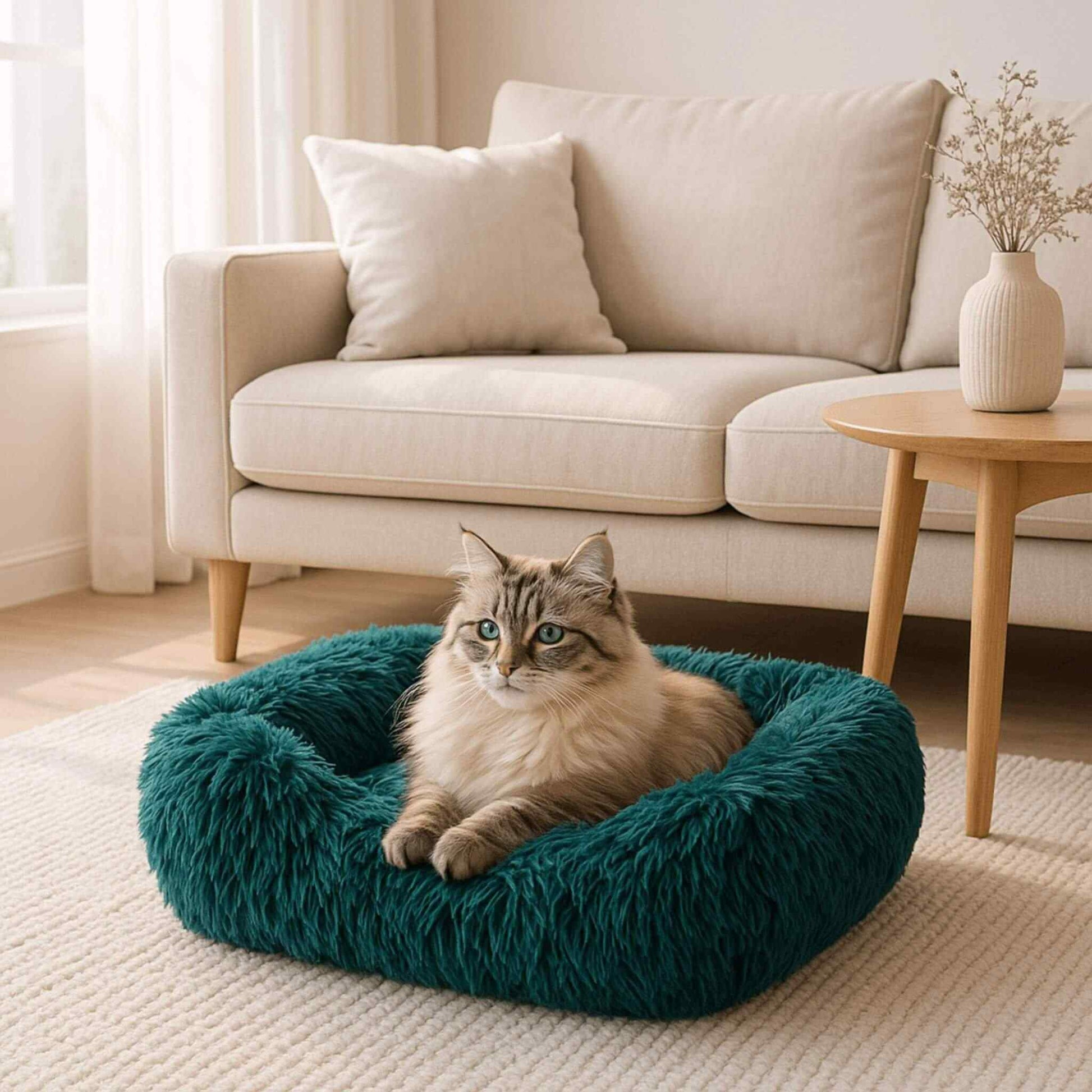 coussin-pour-chats-apaisant-vert