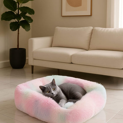 coussin-pour-chats-arc-en-ciel