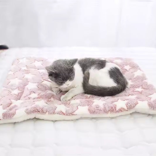couverture-pour-chat-rose-étoile