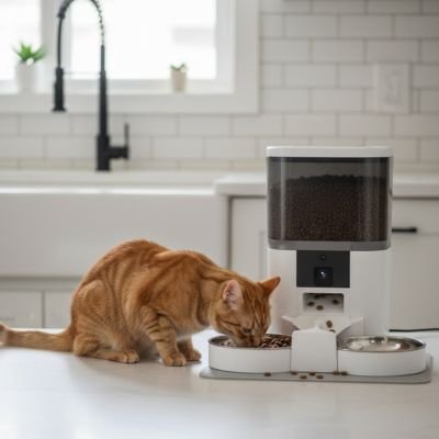 distributeur automatique de croquettes pour chat multi chats