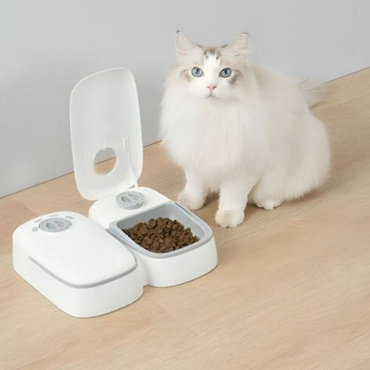 distributeur-croquette-chat-automatique-double-gris