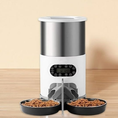 distributeur croquettes chat automatique double