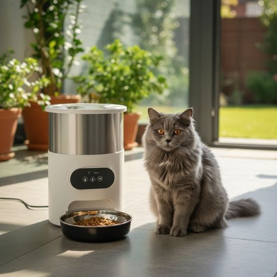 distributeur croquettes chat automatique gamelle simple