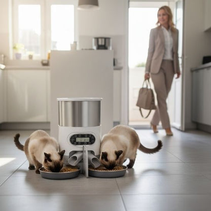 distributeur croquettes chat automatique sérénité