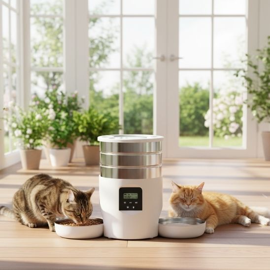 Distributeur de croquettes automatique pour chat | Duo Délice