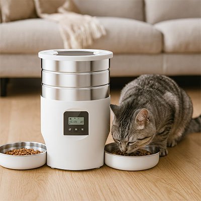 distributeur de croquettes automatique pour chat multi chats