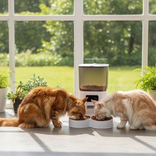 distributeur de croquettes pour chat automatique style