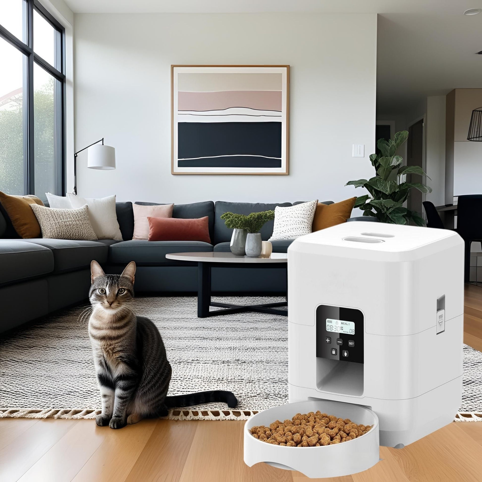 distributeur-de-croquettes-pour-chat-blanc-bouton