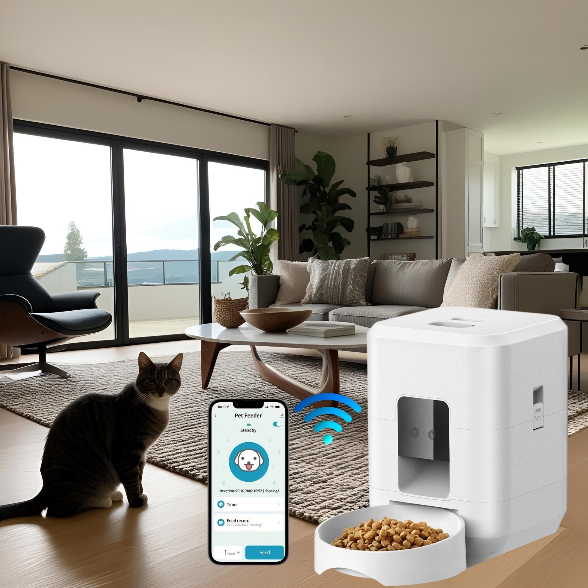 distributeur-de-croquettes-pour-chat-blanc-wifi
